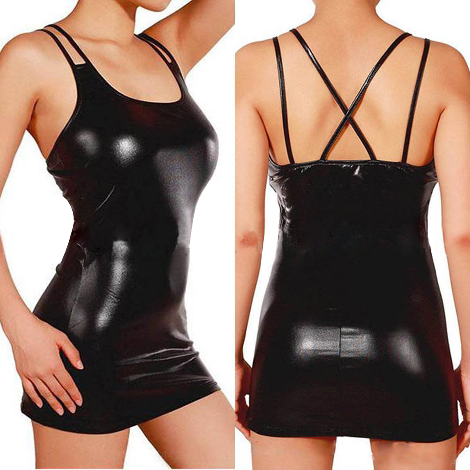 Sexy Erotic Hot Pu Metallic Le - Summer Clothing Women Uk avis et prix