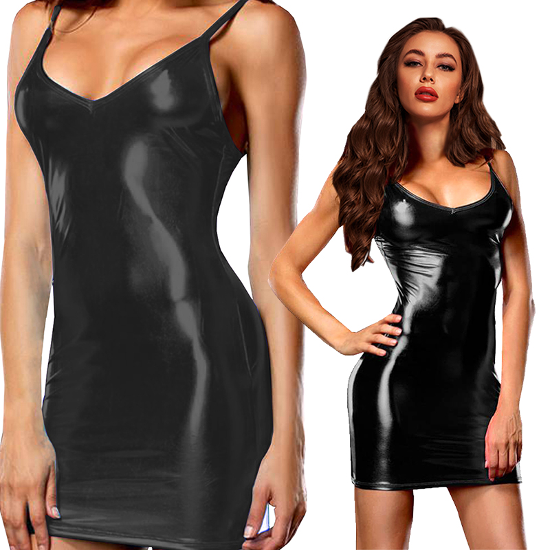 Sexy Erotic Hot Pu Metallic Le - Summer Clothing Women Uk avis et prix