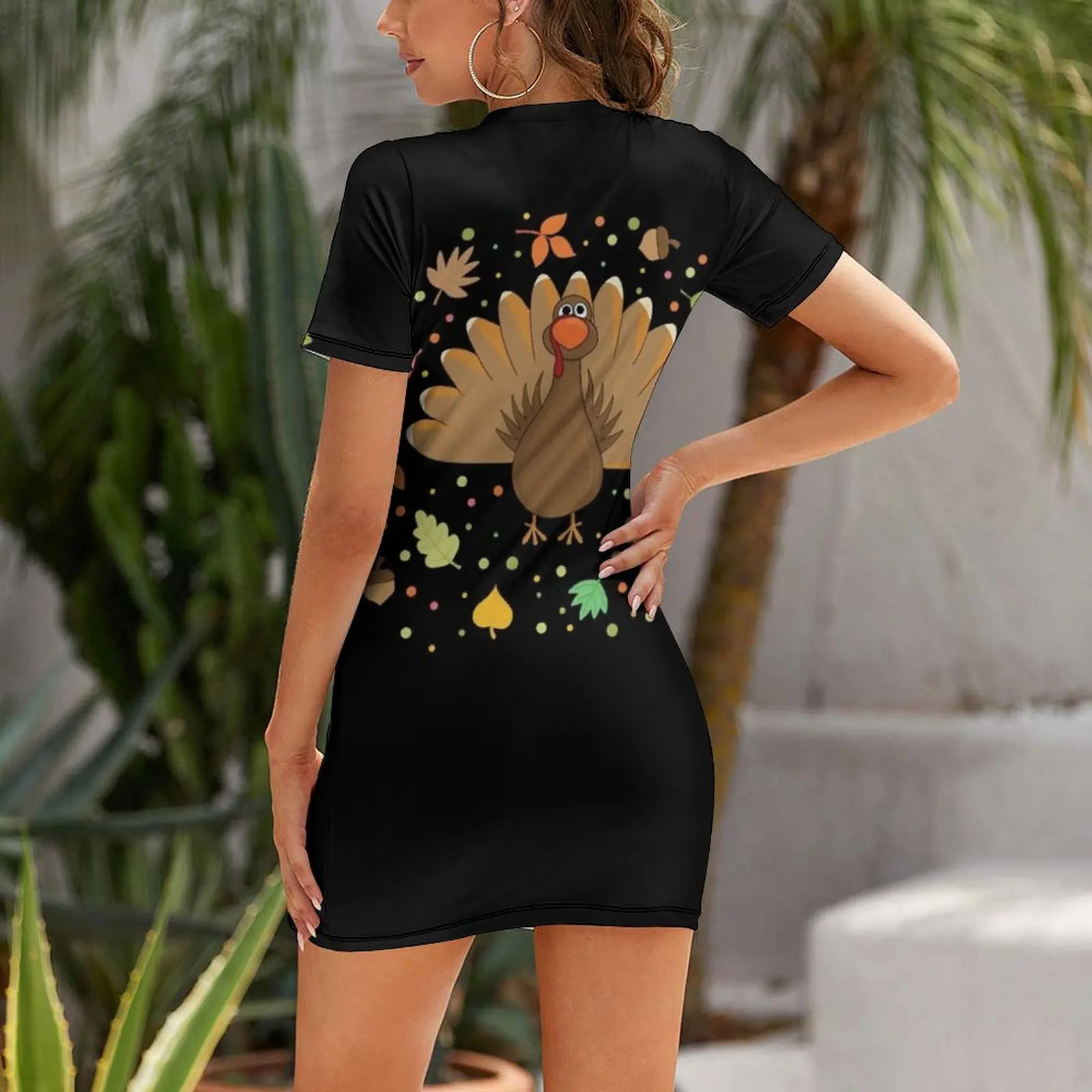 Thanksgiving Turkey Short-Slee - Summer Clothing Trends For Women 2026 avis et prix