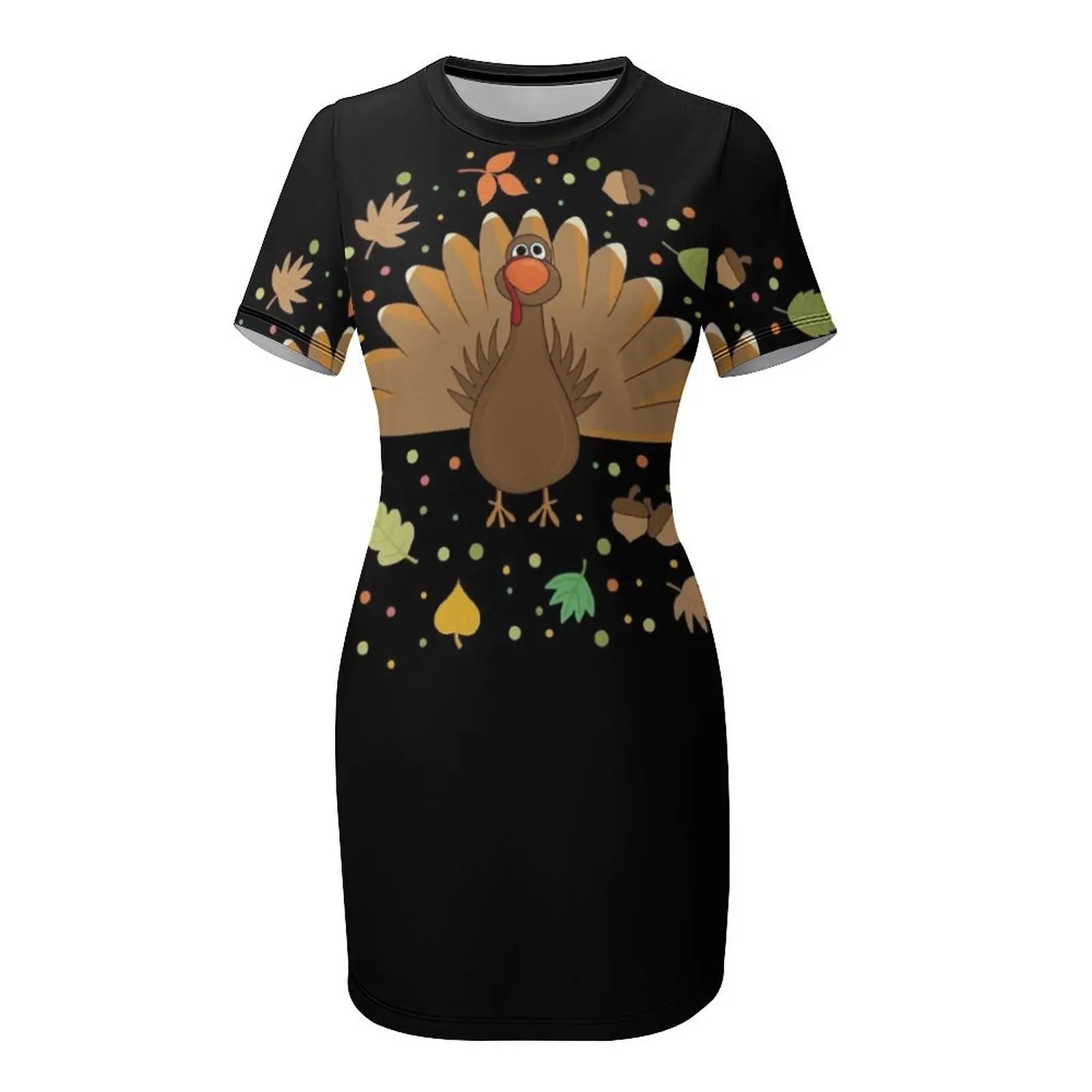 Thanksgiving Turkey Short-Slee - Summer Clothing Trends For Women 2026 avis et prix
