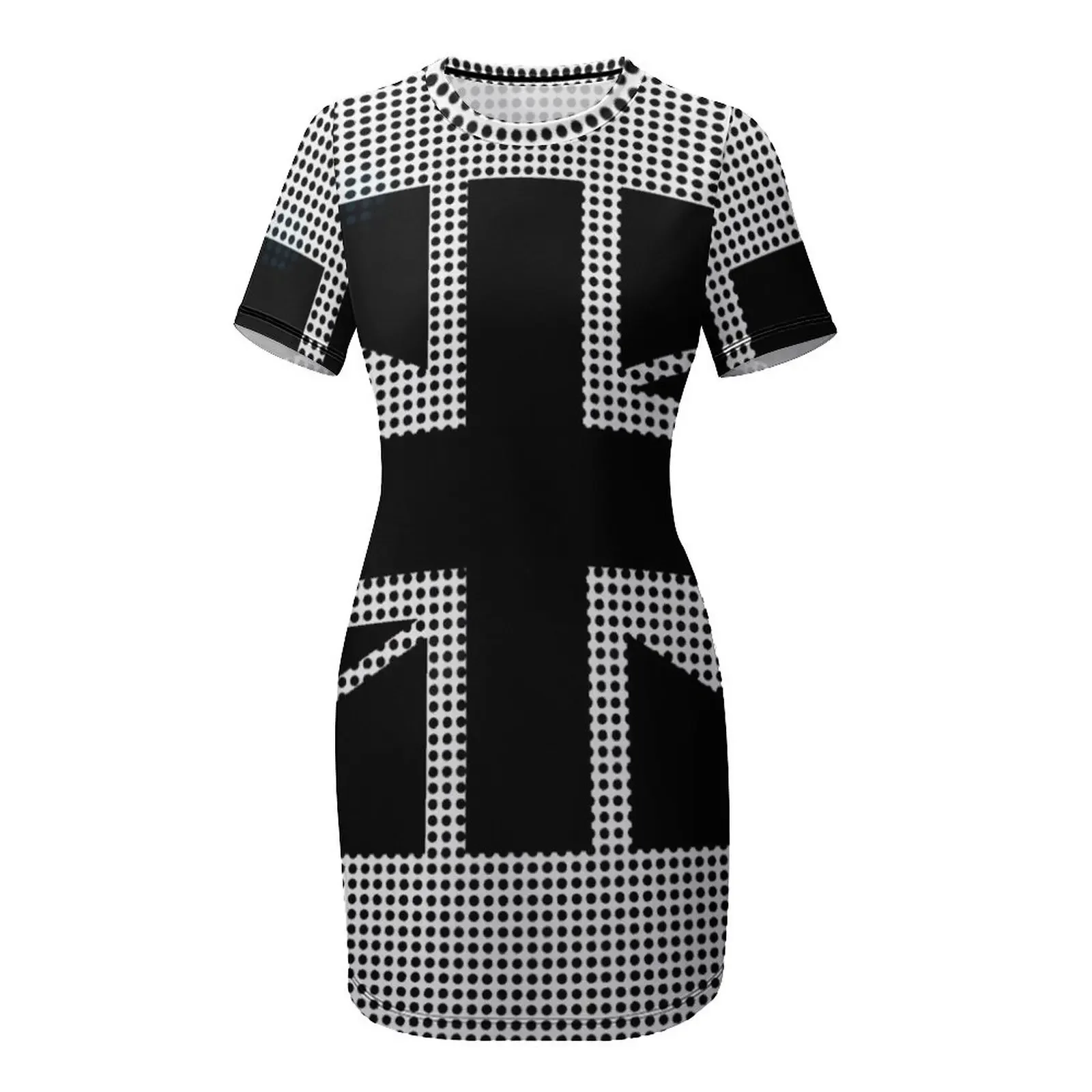 UK Flag Black and White Short- - Summer Clothing Women Uk avis et prix
