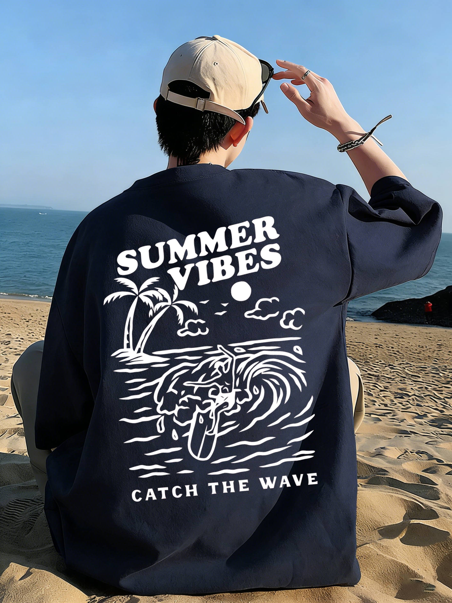 Summer Vibes Catch The Wave T- - Summer Clothing Vibes avis et prix