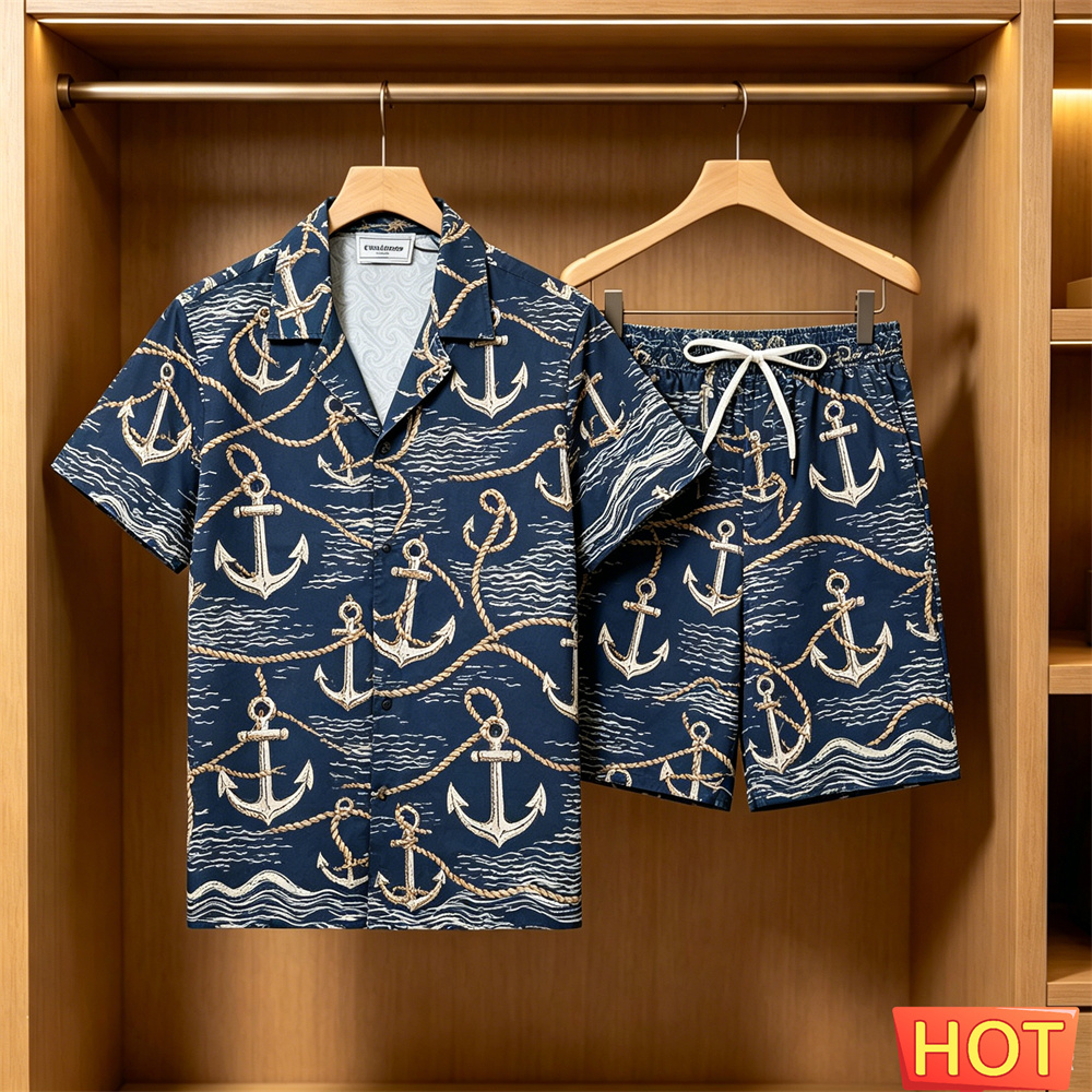 Men's 2 Piece Hawaiian Set Nau - Summer Clothing Beach avis et prix