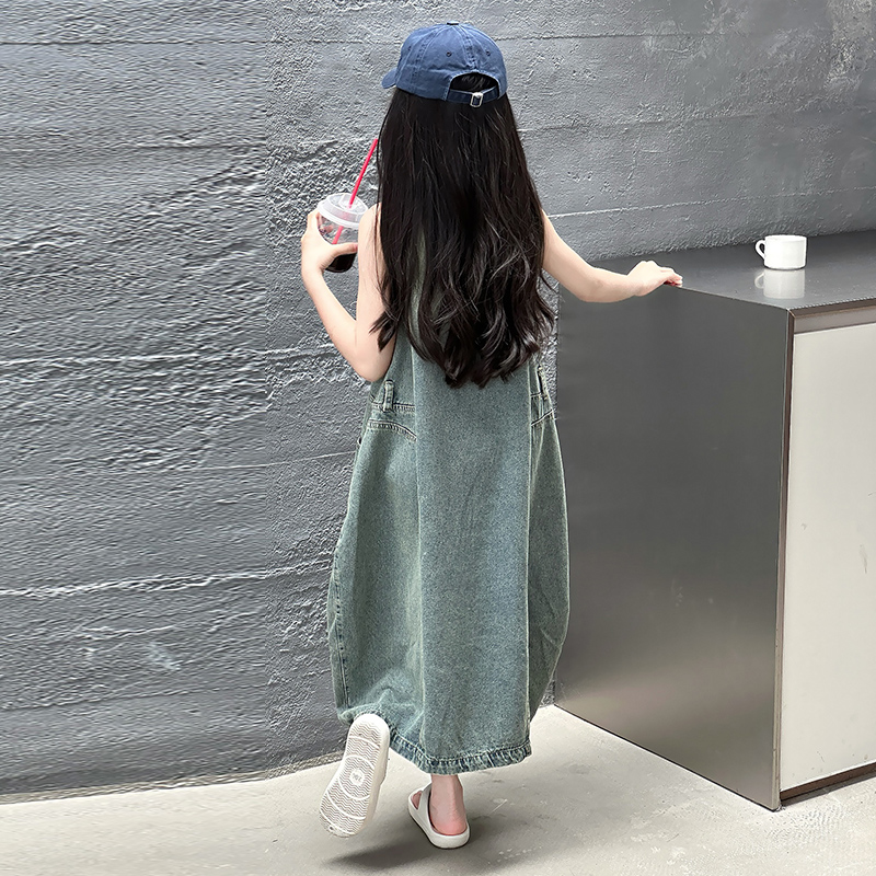 Vintage Blue Children Girls Hi - Summer Clothing For Girls avis et prix