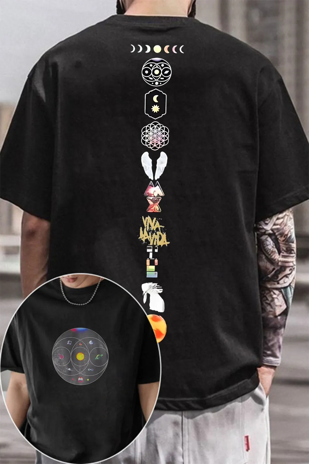 Uk Band Cold-plays TShirt Mens - Summer Clothing Women Uk avis et prix