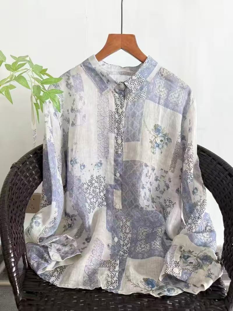 100% Ramie linen shirts and bl - Japan Summer Clothing Women avis et prix