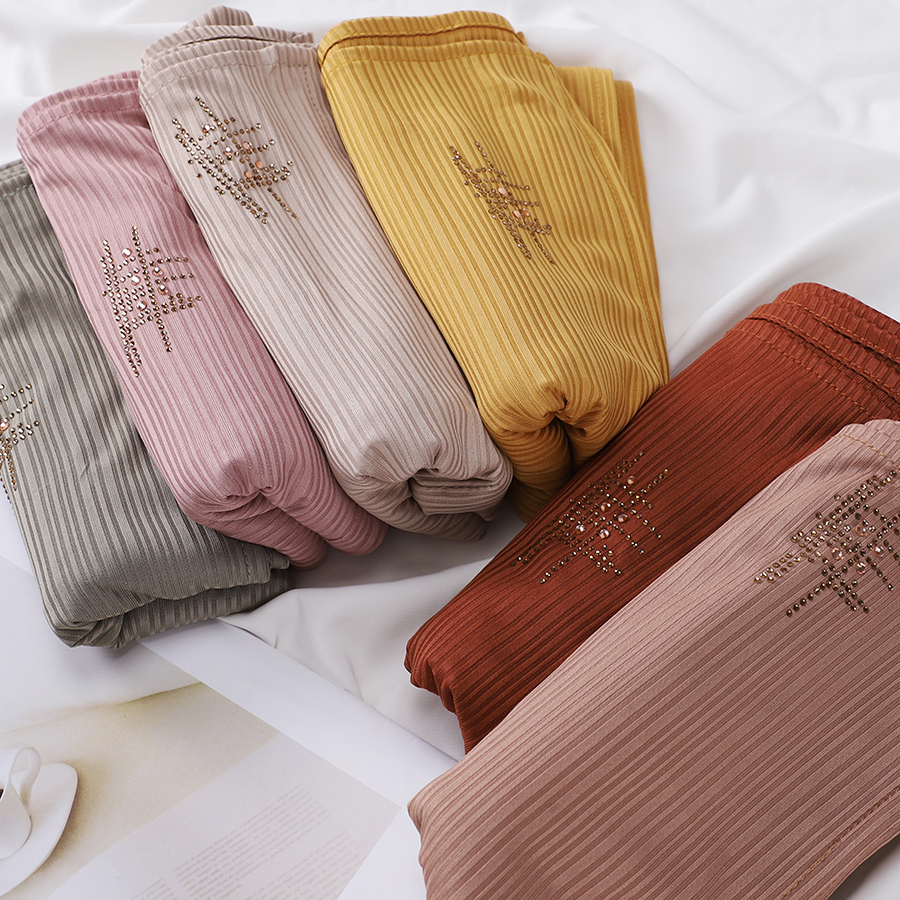 Muslim Crinkle Ribbed Jersey R - Summer Clothing Hijab avis et prix
