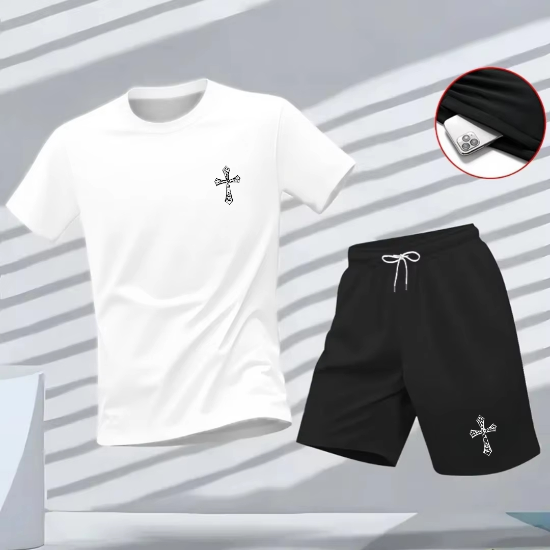 New high-quality men's summer  - Summer Clothing Sets Men avis et prix