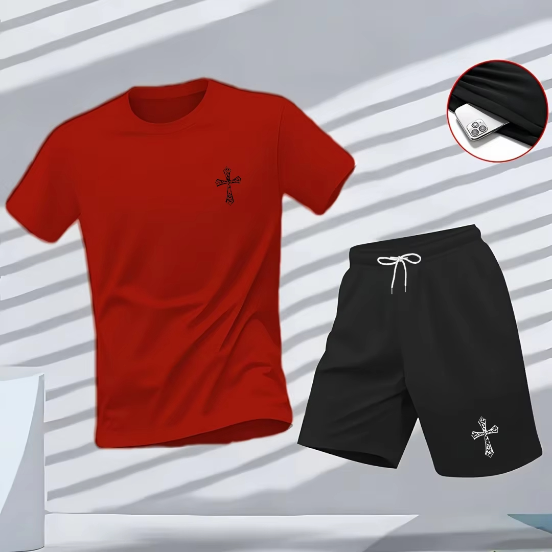 New high-quality men's summer  - Summer Clothing Sets Men avis et prix