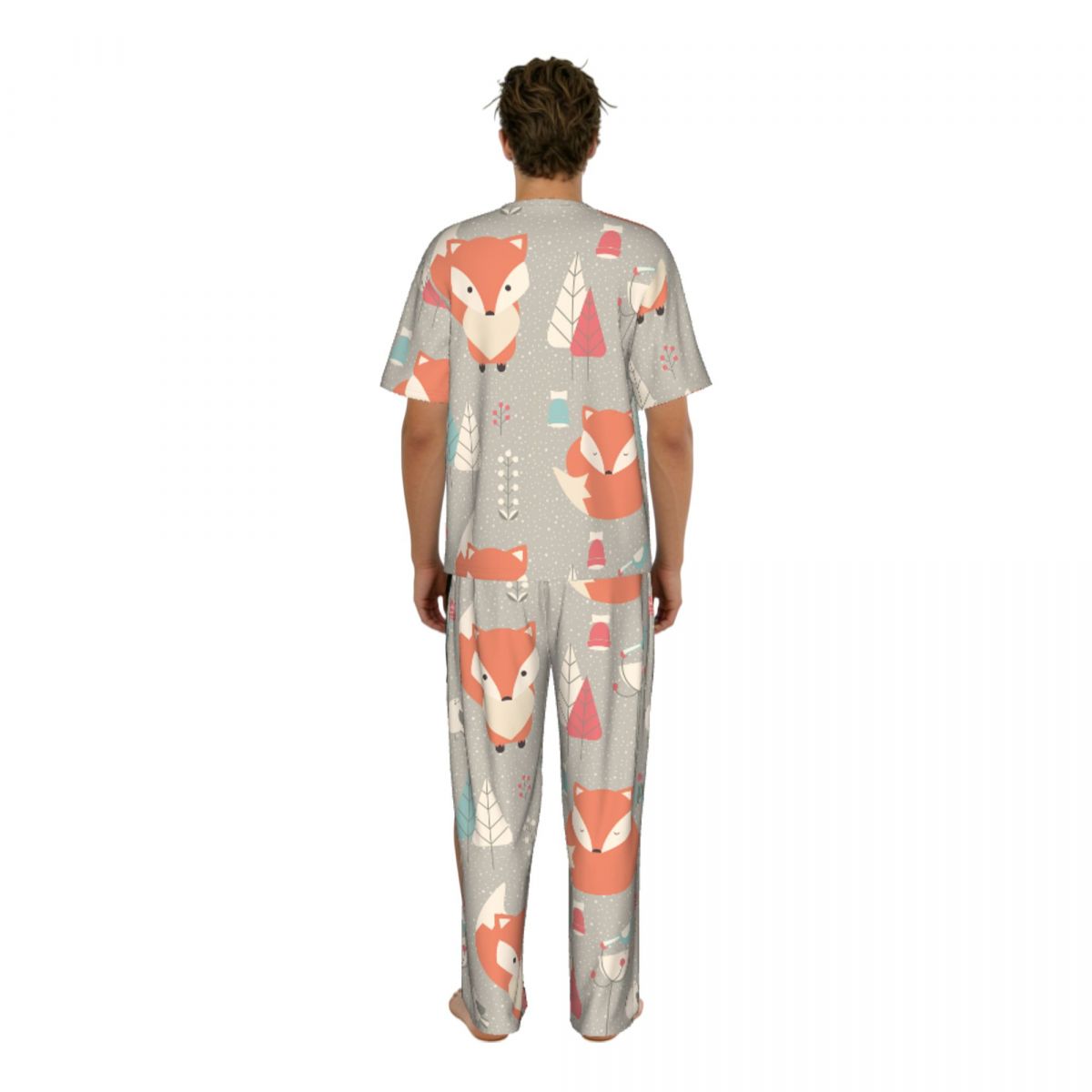 Men Pajamas Suit Short Sleeved - Summer Clothing Long Sleeve avis et prix