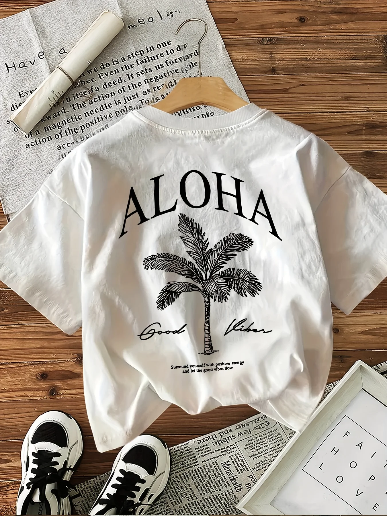 Women's Aloha Good Vibes Graph - Summer Clothing Vibes avis et prix