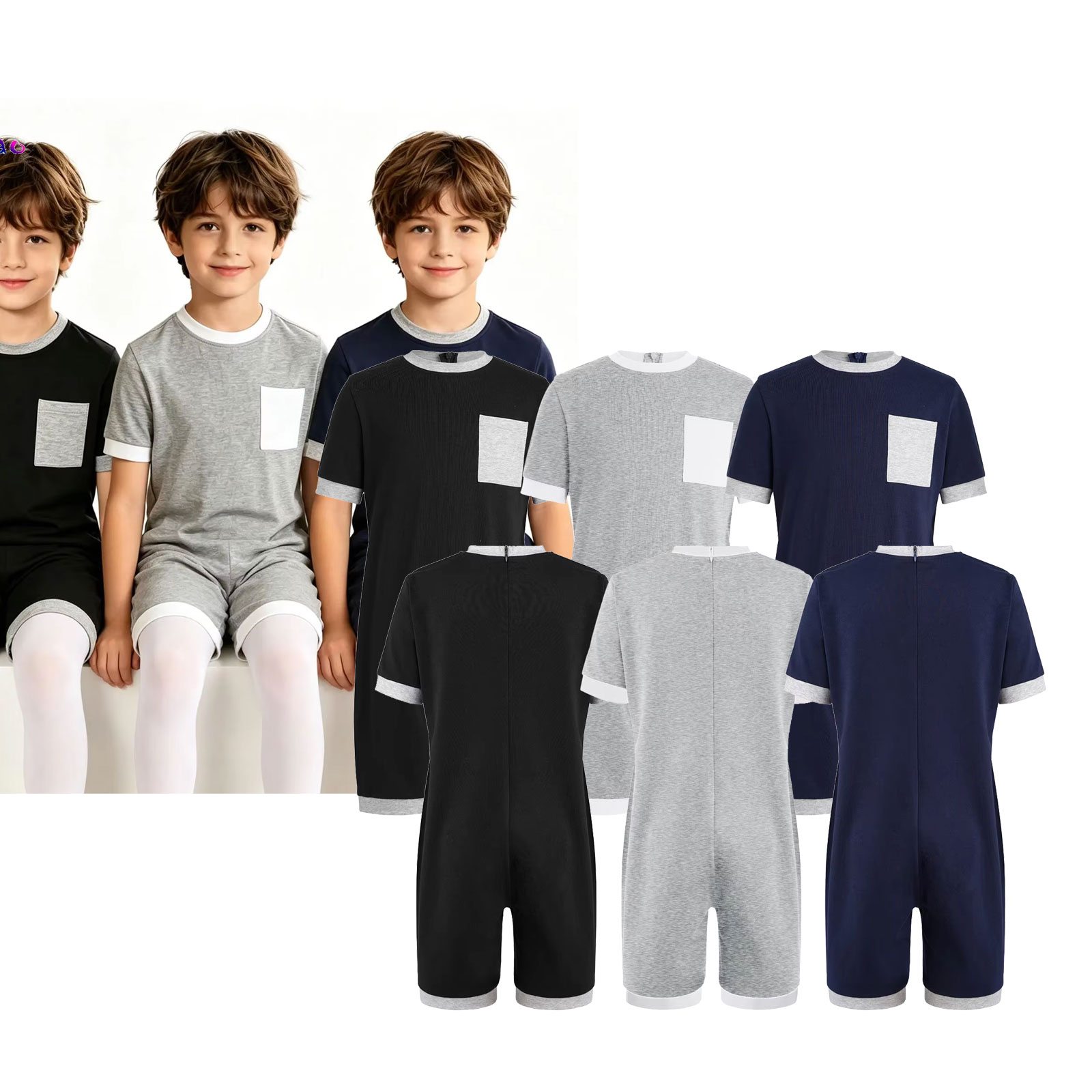 3Pcs Unisex Kids Special Needs - Summer Clothing Kids Boys avis et prix
