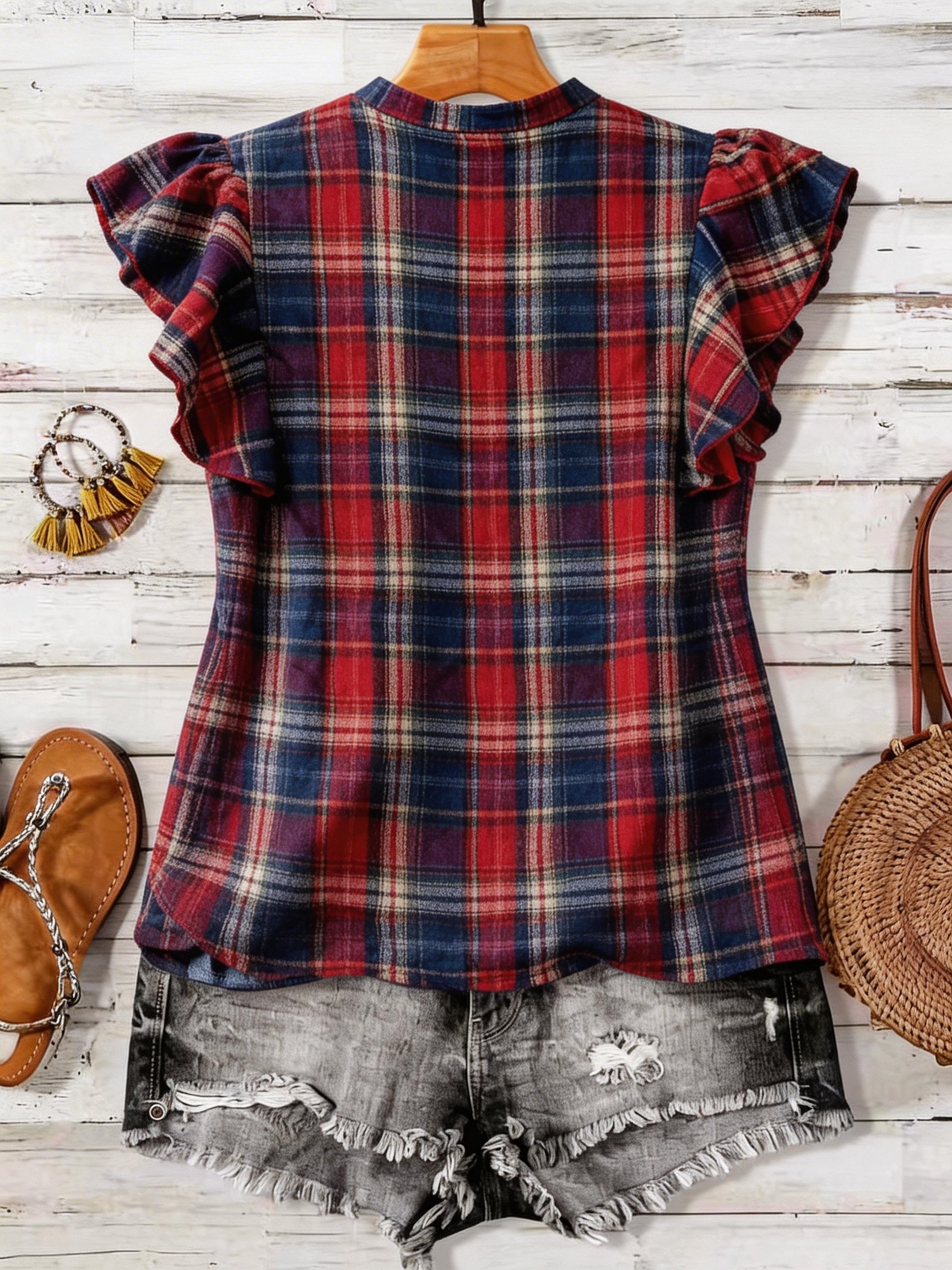 plus Size Retro round Neck Pri - Summer Clothing Colors avis et prix