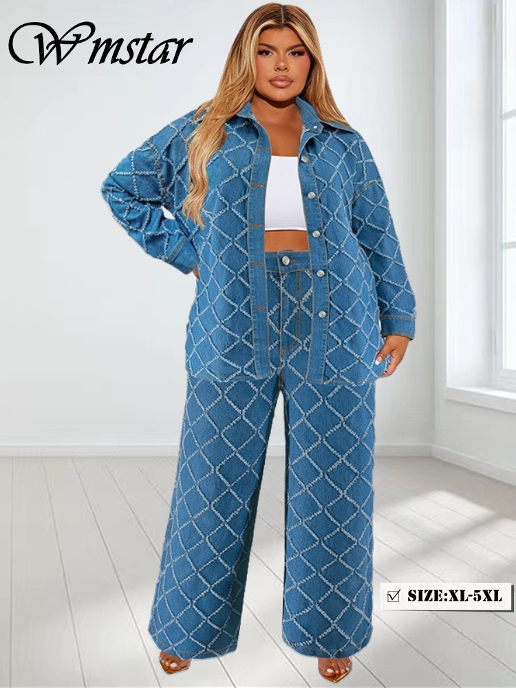 Wmstar Plus Size Denim Two Pie - Summer Clothing Wholesale avis et prix