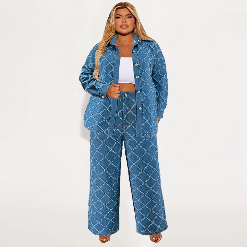 Wmstar Plus Size Denim Two Pie - Summer Clothing Wholesale avis et prix