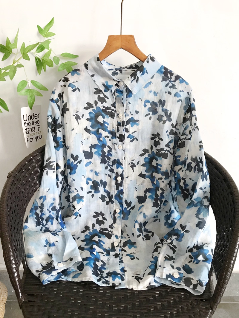 100% ramie linen shirts long s - Japan Summer Clothing Women avis et prix