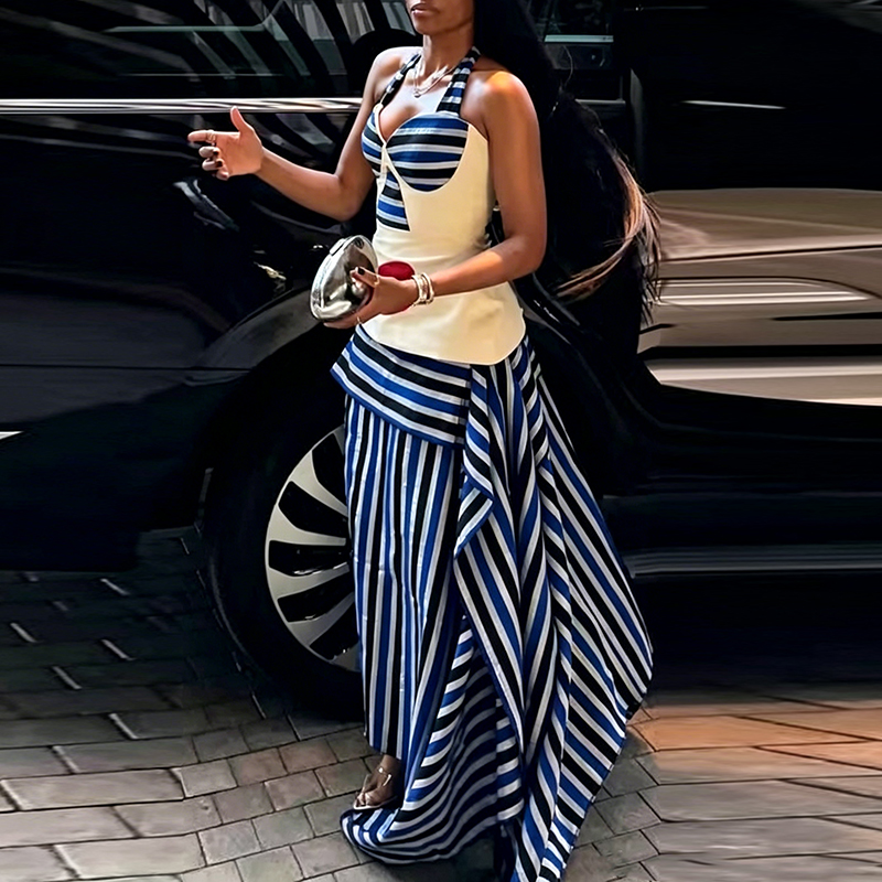 Fashion Irregular Splice Ruffl - Summer Alt Clothing avis et prix